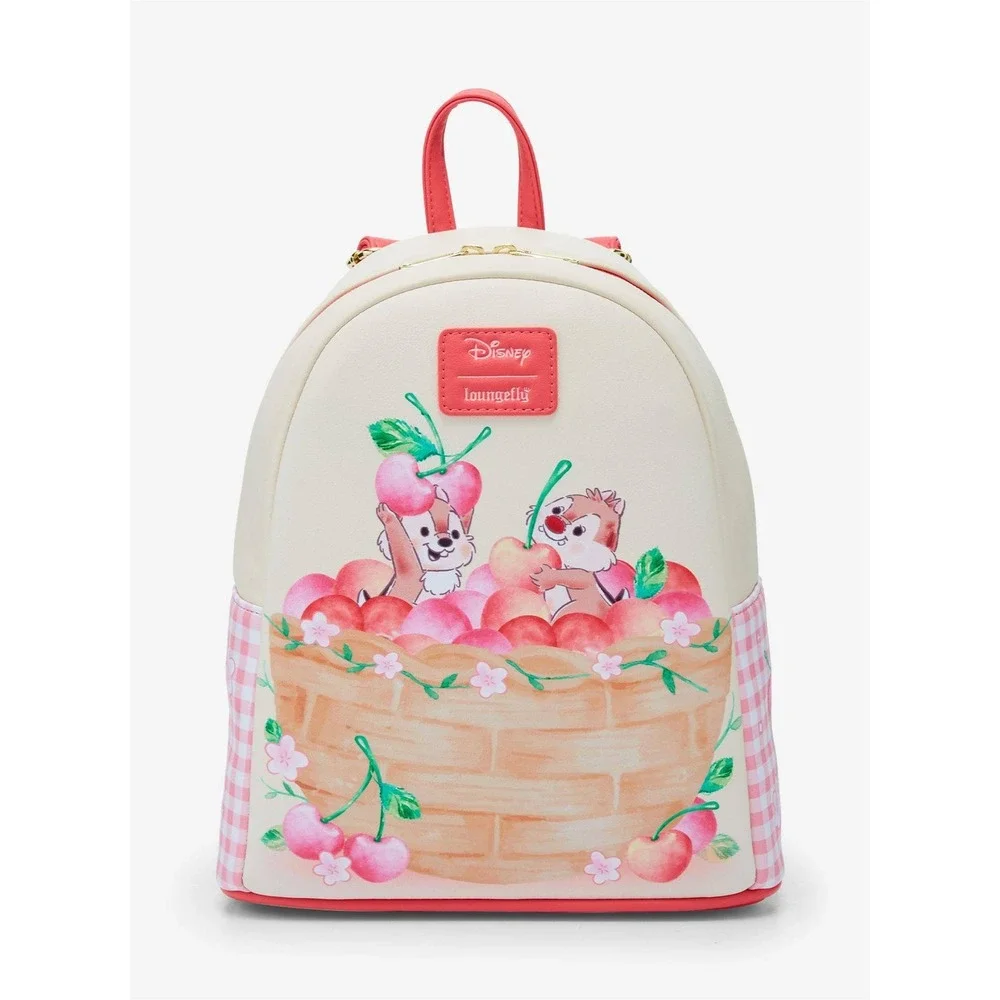 Loungefly Disney Chip 'N' Dale Cherry Basket Mini Backpack